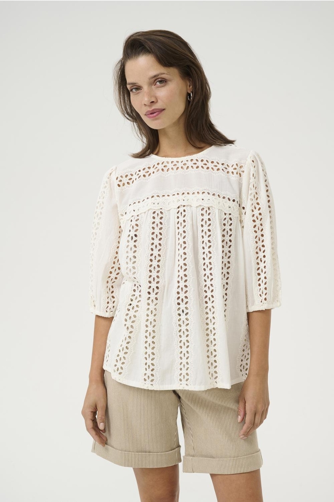 KARANDY BLOUSE 10509727 110602 CHALK